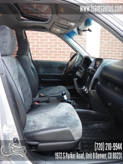 2004 Honda CR-V 4WD EX Manual, available for sale in Denver, Colorado | Sam's Automotive. Denver, Colorado 2004 Honda CR-V 4WD EX Manual, available for sale in Denver, Colorado | Sam's Automotive. Denver, Colorado