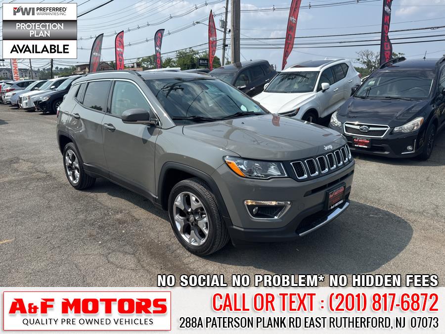 2020 Jeep Compass Limited 4x4, available for sale in East Rutherford, New Jersey | A&F Motors LLC. East Rutherford, New Jersey 2020 Jeep Compass Limited 4x4, available for sale in East Rutherford, New Jersey | A&F Motors LLC. East Rutherford, New Jersey