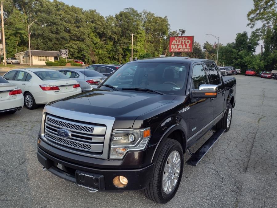 2013 Ford F-150 4WD SuperCrew 145" Platinum, available for sale in Chicopee, Massachusetts | Matts Auto Mall LLC. Chicopee, Massachusetts 2013 Ford F-150 4WD SuperCrew 145" Platinum, available for sale in Chicopee, Massachusetts | Matts Auto Mall LLC. Chicopee, Massachusetts