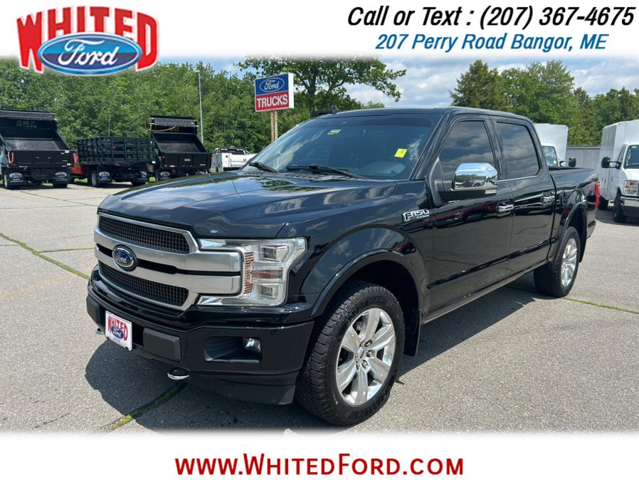 2018 Ford F-150 Platinum 4WD SuperCrew 5.5'' Box, available for sale in Bangor, Maine | Whited Ford. Bangor, Maine 2018 Ford F-150 Platinum 4WD SuperCrew 5.5'' Box, available for sale in Bangor, Maine | Whited Ford. Bangor, Maine