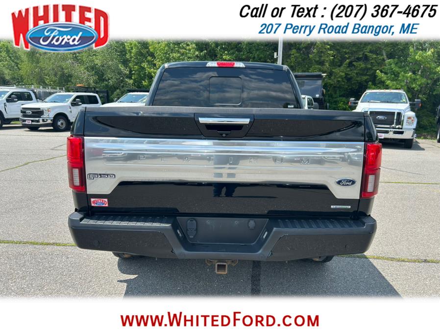 2018 Ford F-150 Platinum 4WD SuperCrew 5.5'' Box, available for sale in Bangor, Maine | Whited Ford. Bangor, Maine 2018 Ford F-150 Platinum 4WD SuperCrew 5.5'' Box, available for sale in Bangor, Maine | Whited Ford. Bangor, Maine