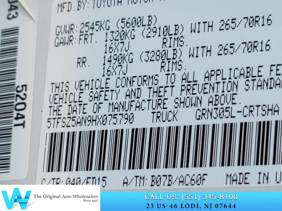 2017 Toyota Tacoma TRD Off Road Access Cab 6'' Bed V6 4x4 AT (Natl), available for sale in Lodi, New Jersey | AW Auto & Truck Wholesalers, Inc. Lodi, New Jersey 2017 Toyota Tacoma TRD Off Road Access Cab 6'' Bed V6 4x4 AT (Natl), available for sale in Lodi, New Jersey | AW Auto & Truck Wholesalers, Inc. Lodi, New Jersey
