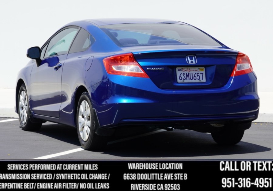 2012 Honda Civic Cpe (ONE OWNER) 2dr Auto LX, available for sale in Riverside, California | Big Timin Motors LLC. Riverside, California 2012 Honda Civic Cpe (ONE OWNER) 2dr Auto LX, available for sale in Riverside, California | Big Timin Motors LLC. Riverside, California
