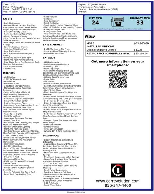 2024 Volkswagen Golf Gti S, available for sale in Maple Shade, New Jersey | Car Revolution. Maple Shade, New Jersey 2024 Volkswagen Golf Gti S, available for sale in Maple Shade, New Jersey | Car Revolution. Maple Shade, New Jersey