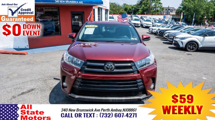 2018 Toyota Highlander SE V6 AWD (Natl), available for sale in Perth Amboy, New Jersey | All State Motor Inc. Perth Amboy, New Jersey 2018 Toyota Highlander SE V6 AWD (Natl), available for sale in Perth Amboy, New Jersey | All State Motor Inc. Perth Amboy, New Jersey