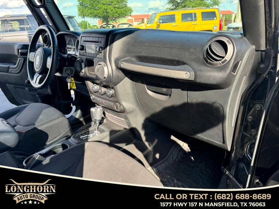 2017 Jeep Wrangler Unlimited Sport 4x4, available for sale in Mansfield, Texas | Longhorn Auto Group. Mansfield, Texas 2017 Jeep Wrangler Unlimited Sport 4x4, available for sale in Mansfield, Texas | Longhorn Auto Group. Mansfield, Texas