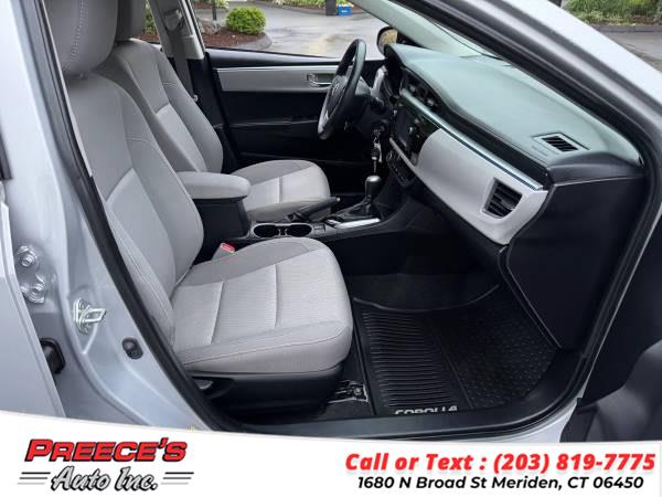 2014 Toyota Corolla 4dr Sdn CVT LE (Natl), available for sale in Meriden, Connecticut | Preeces Auto Inc. Meriden, Connecticut 2014 Toyota Corolla 4dr Sdn CVT LE (Natl), available for sale in Meriden, Connecticut | Preeces Auto Inc. Meriden, Connecticut