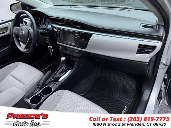 2014 Toyota Corolla 4dr Sdn CVT LE (Natl), available for sale in Meriden, Connecticut | Preeces Auto Inc. Meriden, Connecticut 2014 Toyota Corolla 4dr Sdn CVT LE (Natl), available for sale in Meriden, Connecticut | Preeces Auto Inc. Meriden, Connecticut