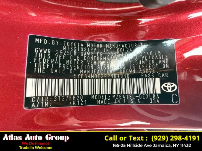 2024 Toyota Corolla LE CVT (Natl), available for sale in Jamaica, New York | Atlas Auto Group. Jamaica, New York 2024 Toyota Corolla LE CVT (Natl), available for sale in Jamaica, New York | Atlas Auto Group. Jamaica, New York