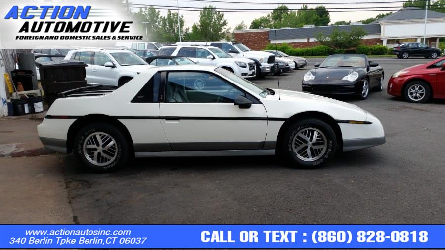 1985 Pontiac Fiero 2dr Coupe GT 4-Spd, available for sale in Berlin, Connecticut | Action Automotive. Berlin, Connecticut 1985 Pontiac Fiero 2dr Coupe GT 4-Spd, available for sale in Berlin, Connecticut | Action Automotive. Berlin, Connecticut