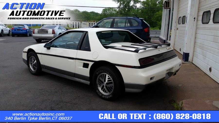 1985 Pontiac Fiero 2dr Coupe GT 4-Spd, available for sale in Berlin, Connecticut | Action Automotive. Berlin, Connecticut 1985 Pontiac Fiero 2dr Coupe GT 4-Spd, available for sale in Berlin, Connecticut | Action Automotive. Berlin, Connecticut