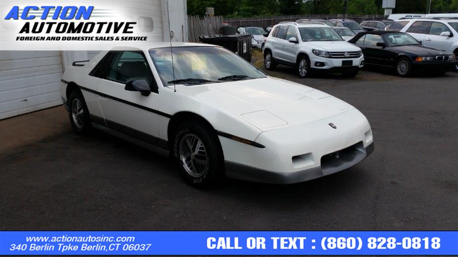 1985 Pontiac Fiero 2dr Coupe GT 4-Spd, available for sale in Berlin, Connecticut | Action Automotive. Berlin, Connecticut 1985 Pontiac Fiero 2dr Coupe GT 4-Spd, available for sale in Berlin, Connecticut | Action Automotive. Berlin, Connecticut