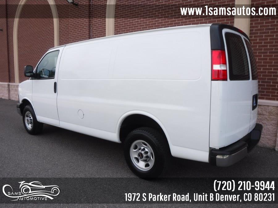 2020 GMC Savana Cargo Van RWD 2500 135", available for sale in Denver, Colorado | Sam's Automotive. Denver, Colorado 2020 GMC Savana Cargo Van RWD 2500 135", available for sale in Denver, Colorado | Sam's Automotive. Denver, Colorado