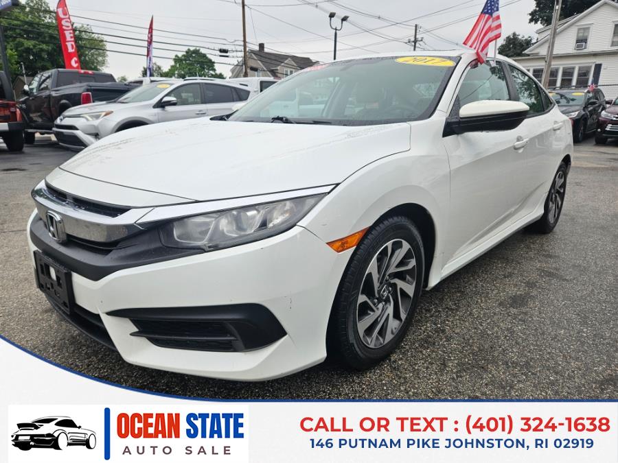 2017 Honda Civic Sedan EX CVT, available for sale in Johnston, Rhode Island | Ocean State Auto Sales. Johnston, Rhode Island 2017 Honda Civic Sedan EX CVT, available for sale in Johnston, Rhode Island | Ocean State Auto Sales. Johnston, Rhode Island