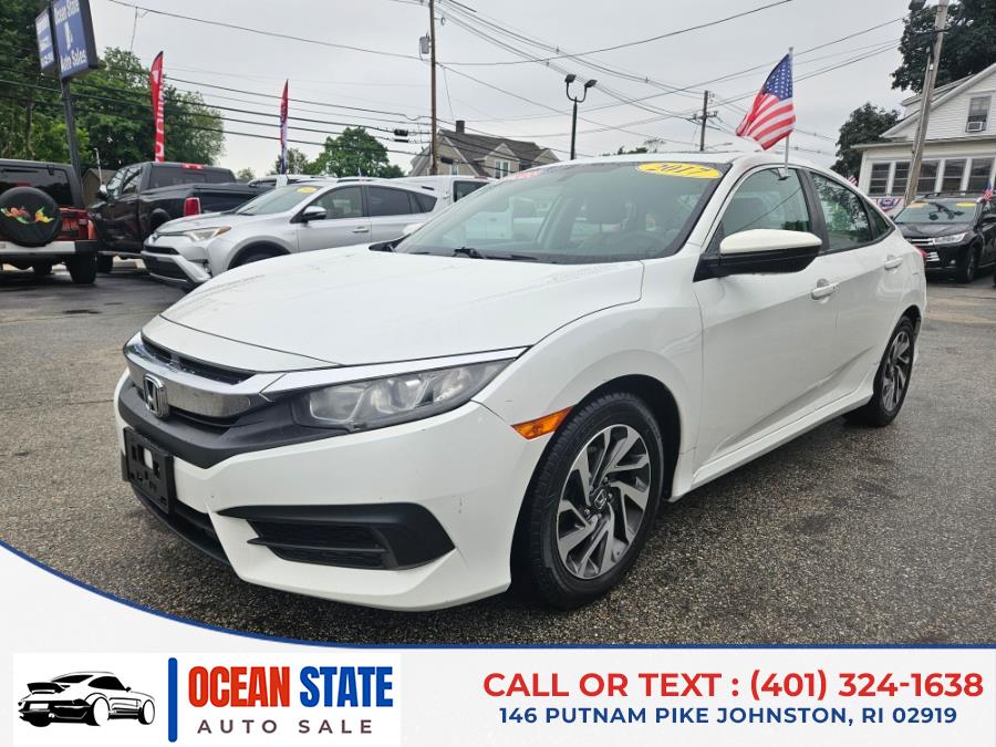 2017 Honda Civic Sedan EX CVT, available for sale in Johnston, Rhode Island | Ocean State Auto Sales. Johnston, Rhode Island 2017 Honda Civic Sedan EX CVT, available for sale in Johnston, Rhode Island | Ocean State Auto Sales. Johnston, Rhode Island