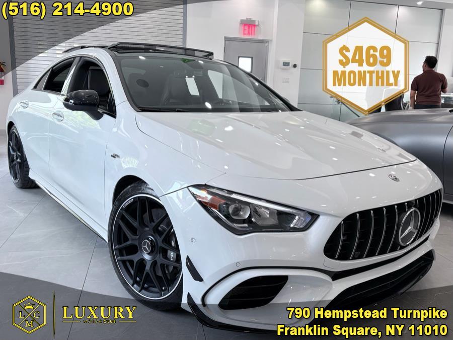 2022 Mercedes-Benz CLA AMG CLA 45 4MATIC Coupe, available for sale in Franklin Square, New York | Luxury Motor Club. Franklin Square, New York 2022 Mercedes-Benz CLA AMG CLA 45 4MATIC Coupe, available for sale in Franklin Square, New York | Luxury Motor Club. Franklin Square, New York
