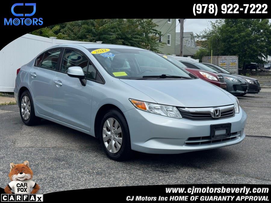 Used 2012 Honda Civic Sdn in Beverly, Massachusetts | CJ Motors Inc. Beverly, Massachusetts