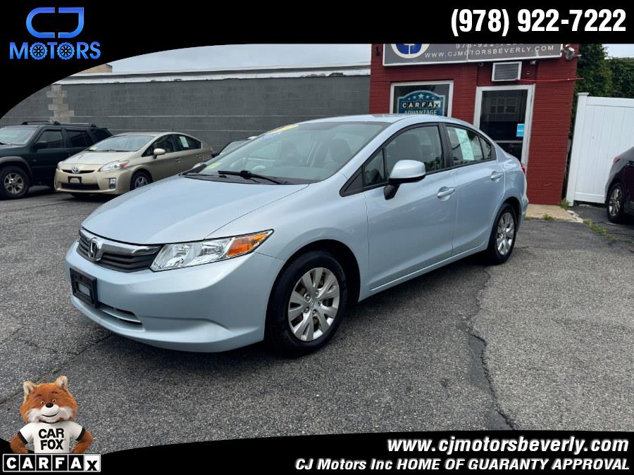 2012 Honda Civic Sdn 4dr Auto LX, available for sale in Beverly, Massachusetts | CJ Motors Inc. Beverly, Massachusetts 2012 Honda Civic Sdn 4dr Auto LX, available for sale in Beverly, Massachusetts | CJ Motors Inc. Beverly, Massachusetts