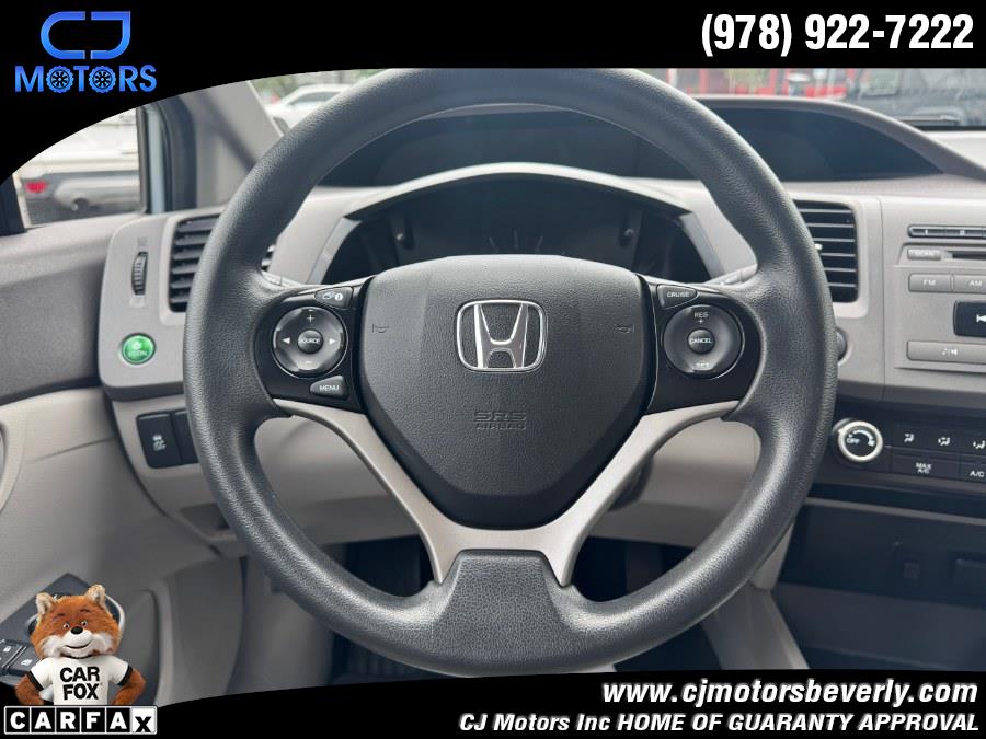 2012 Honda Civic Sdn 4dr Auto LX, available for sale in Beverly, Massachusetts | CJ Motors Inc. Beverly, Massachusetts 2012 Honda Civic Sdn 4dr Auto LX, available for sale in Beverly, Massachusetts | CJ Motors Inc. Beverly, Massachusetts