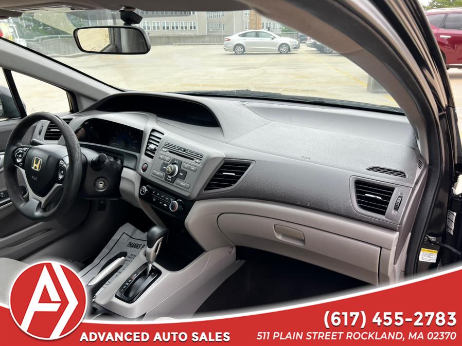 2012 Honda Civic Sdn 4dr Auto LX PZEV, available for sale in Rockland, Massachusetts | ADVANCED. Rockland, Massachusetts 2012 Honda Civic Sdn 4dr Auto LX PZEV, available for sale in Rockland, Massachusetts | ADVANCED. Rockland, Massachusetts