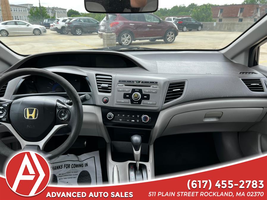 2012 Honda Civic Sdn 4dr Auto LX PZEV, available for sale in Rockland, Massachusetts | ADVANCED. Rockland, Massachusetts 2012 Honda Civic Sdn 4dr Auto LX PZEV, available for sale in Rockland, Massachusetts | ADVANCED. Rockland, Massachusetts