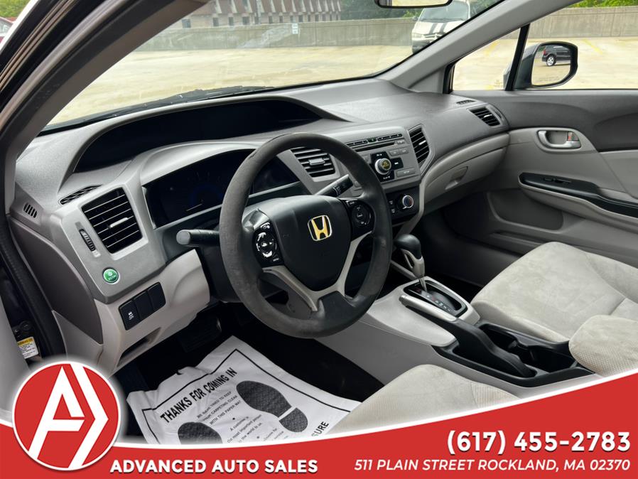 2012 Honda Civic Sdn 4dr Auto LX PZEV, available for sale in Rockland, Massachusetts | ADVANCED. Rockland, Massachusetts 2012 Honda Civic Sdn 4dr Auto LX PZEV, available for sale in Rockland, Massachusetts | ADVANCED. Rockland, Massachusetts