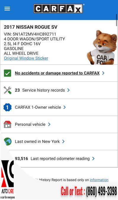 2017 Nissan Rogue AWD SV, available for sale in Vernon , Connecticut | Auto Care Motors. Vernon , Connecticut 2017 Nissan Rogue AWD SV, available for sale in Vernon , Connecticut | Auto Care Motors. Vernon , Connecticut