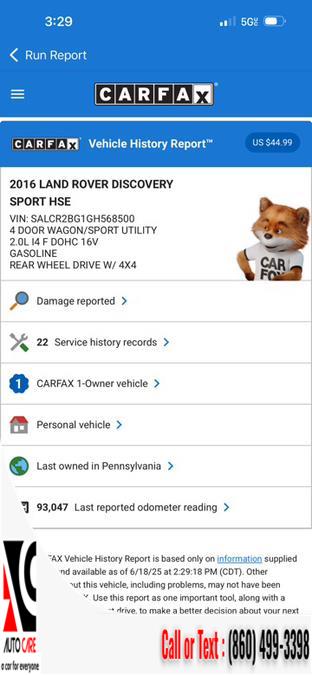 2016 Land Rover Discovery Sport AWD 4dr HSE, available for sale in Vernon , Connecticut | Auto Care Motors. Vernon , Connecticut 2016 Land Rover Discovery Sport AWD 4dr HSE, available for sale in Vernon , Connecticut | Auto Care Motors. Vernon , Connecticut