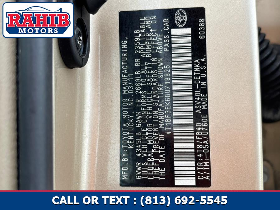 2011 Toyota Camry 4dr Sdn I4 Auto LE, available for sale in Winter Park, Florida | Rahib Motors. Winter Park, Florida 2011 Toyota Camry 4dr Sdn I4 Auto LE, available for sale in Winter Park, Florida | Rahib Motors. Winter Park, Florida