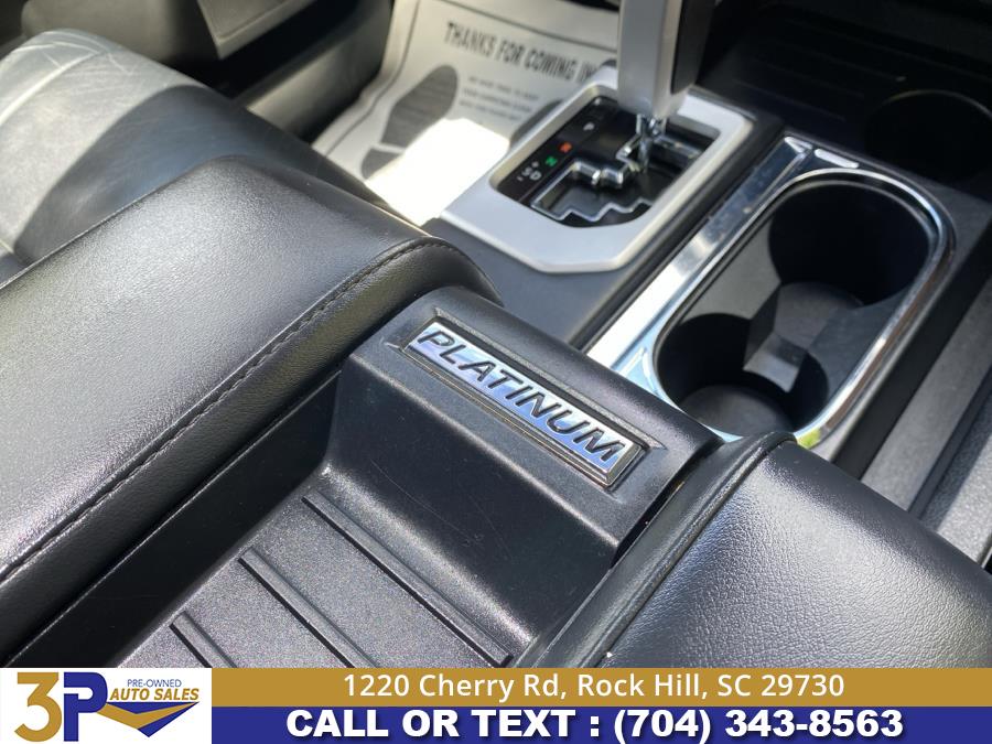 2017 Toyota Tundra 4WD Platinum CrewMax 5.5'' Bed 5.7L (Natl), available for sale in Rock Hill, South Carolina | 3 Points Auto Sales. Rock Hill, South Carolina 2017 Toyota Tundra 4WD Platinum CrewMax 5.5'' Bed 5.7L (Natl), available for sale in Rock Hill, South Carolina | 3 Points Auto Sales. Rock Hill, South Carolina