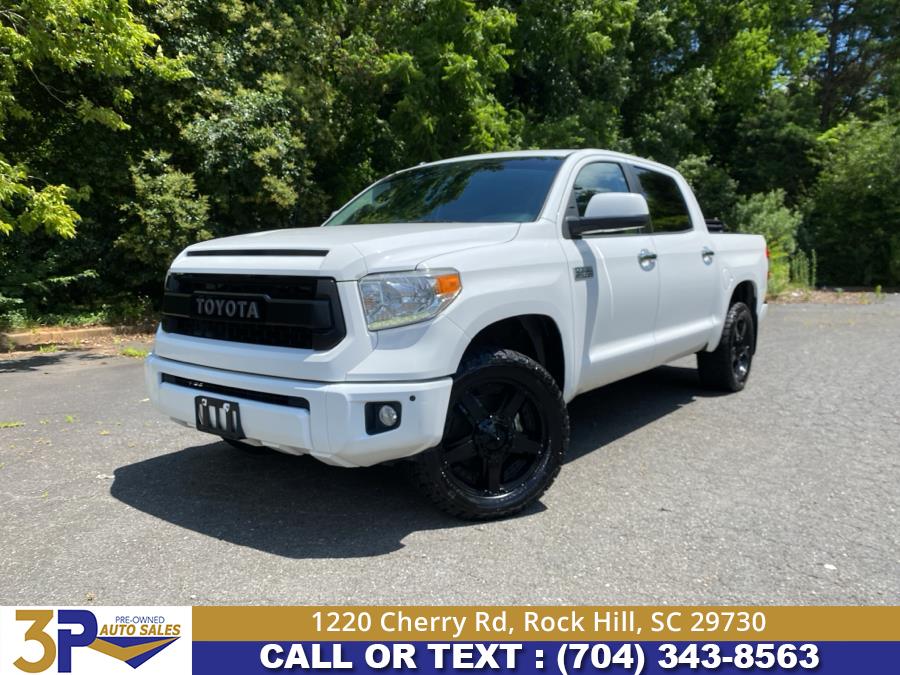 2017 Toyota Tundra 4WD Platinum CrewMax 5.5'' Bed 5.7L (Natl), available for sale in Rock Hill, South Carolina | 3 Points Auto Sales. Rock Hill, South Carolina 2017 Toyota Tundra 4WD Platinum CrewMax 5.5'' Bed 5.7L (Natl), available for sale in Rock Hill, South Carolina | 3 Points Auto Sales. Rock Hill, South Carolina