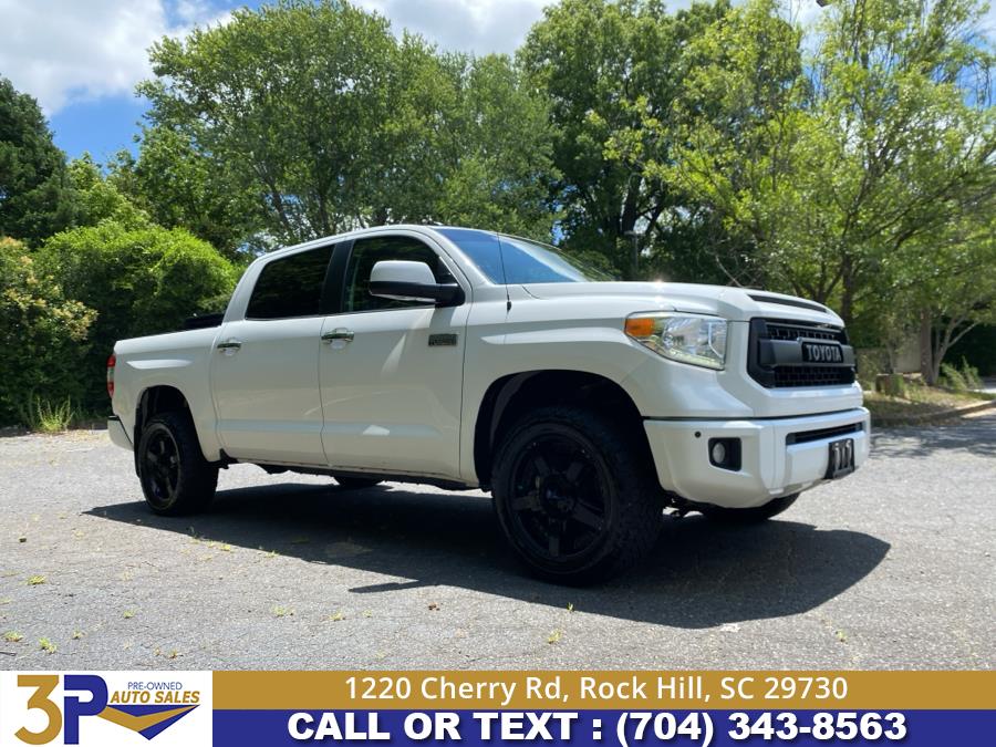 2017 Toyota Tundra 4WD Platinum CrewMax 5.5'' Bed 5.7L (Natl), available for sale in Rock Hill, South Carolina | 3 Points Auto Sales. Rock Hill, South Carolina 2017 Toyota Tundra 4WD Platinum CrewMax 5.5'' Bed 5.7L (Natl), available for sale in Rock Hill, South Carolina | 3 Points Auto Sales. Rock Hill, South Carolina