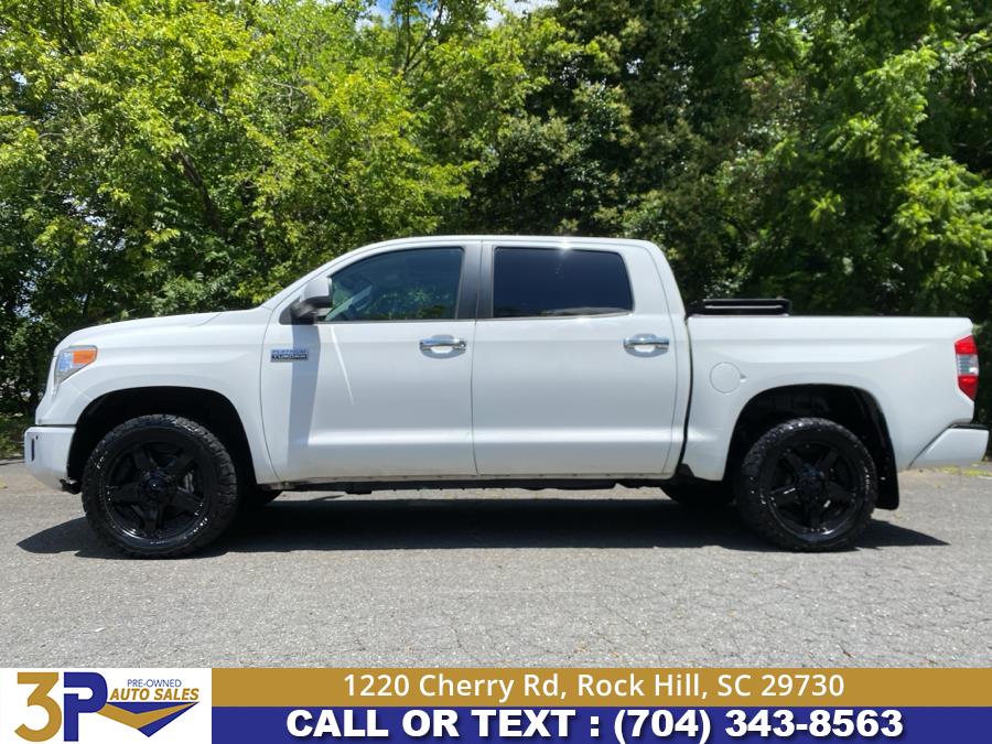 2017 Toyota Tundra 4WD Platinum CrewMax 5.5'' Bed 5.7L (Natl), available for sale in Rock Hill, South Carolina | 3 Points Auto Sales. Rock Hill, South Carolina 2017 Toyota Tundra 4WD Platinum CrewMax 5.5'' Bed 5.7L (Natl), available for sale in Rock Hill, South Carolina | 3 Points Auto Sales. Rock Hill, South Carolina