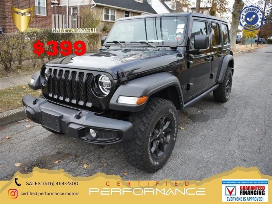 2022 Jeep Wrangler Unlimited Willys, available for sale in Valley Stream, New York | Certified Performance Motors. Valley Stream, New York 2022 Jeep Wrangler Unlimited Willys, available for sale in Valley Stream, New York | Certified Performance Motors. Valley Stream, New York