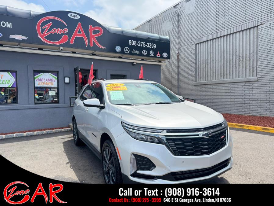 2022 Chevrolet Equinox AWD 4dr RS, available for sale in Linden, New Jersey | Car Zone. Linden, New Jersey 2022 Chevrolet Equinox AWD 4dr RS, available for sale in Linden, New Jersey | Car Zone. Linden, New Jersey