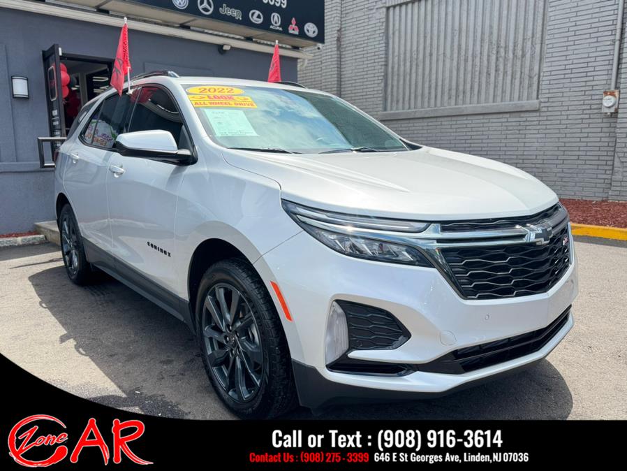 2022 Chevrolet Equinox AWD 4dr RS, available for sale in Linden, New Jersey | Car Zone. Linden, New Jersey 2022 Chevrolet Equinox AWD 4dr RS, available for sale in Linden, New Jersey | Car Zone. Linden, New Jersey