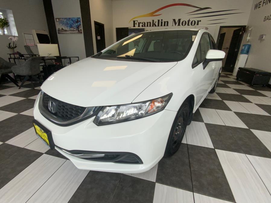 2015 Honda Civic Sedan 4dr CVT LX, available for sale in Hartford, Connecticut | Franklin Motors Auto Sales LLC. Hartford, Connecticut 2015 Honda Civic Sedan 4dr CVT LX, available for sale in Hartford, Connecticut | Franklin Motors Auto Sales LLC. Hartford, Connecticut