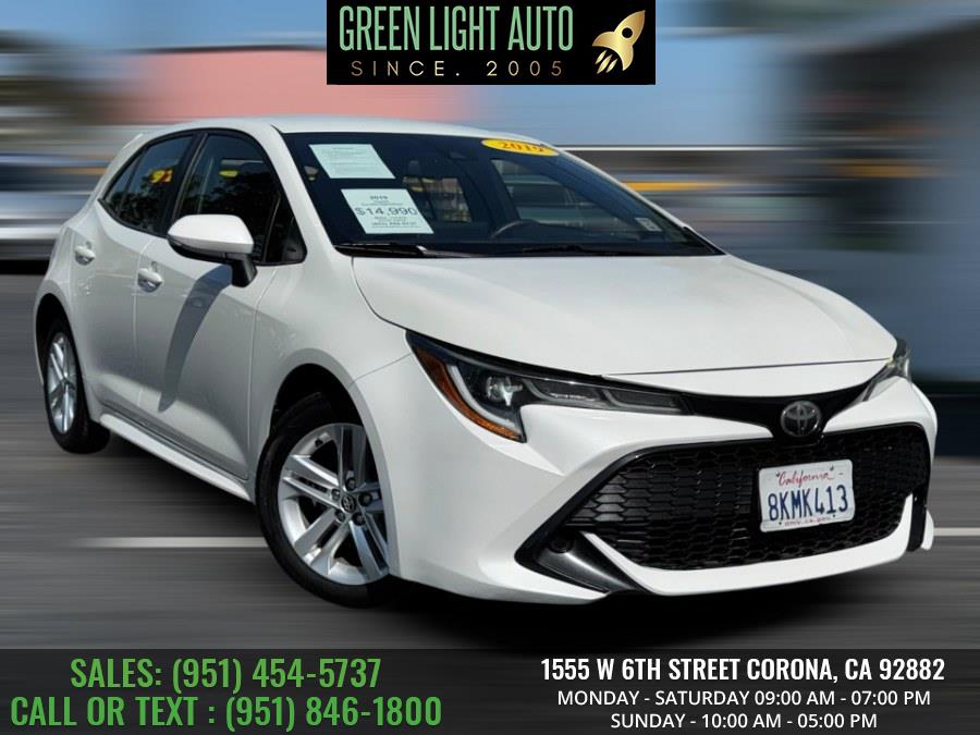 Used 2019 Toyota Corolla Hatchback in Corona, California | Green Light Auto. Corona, California