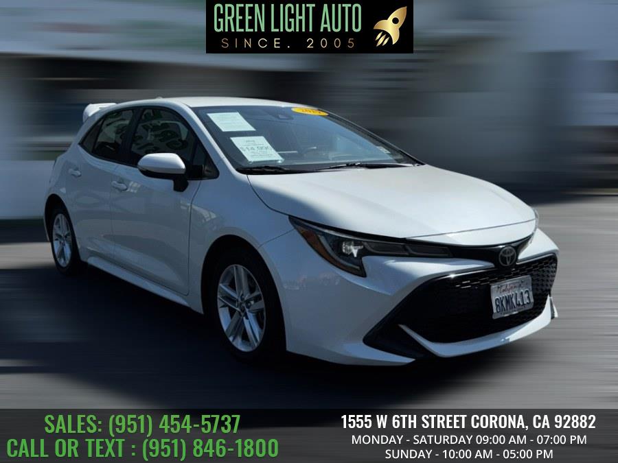 2019 Toyota Corolla Hatchback SE CVT (Natl), available for sale in Corona, California | Green Light Auto. Corona, California 2019 Toyota Corolla Hatchback SE CVT (Natl), available for sale in Corona, California | Green Light Auto. Corona, California