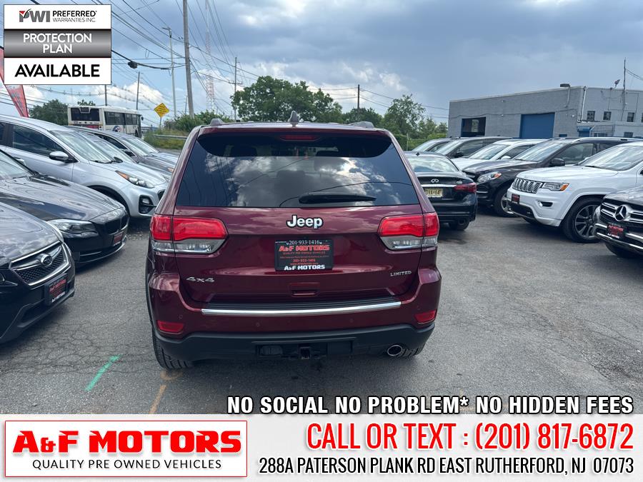 2018 Jeep Grand Cherokee Limited 4x4, available for sale in East Rutherford, New Jersey | A&F Motors LLC. East Rutherford, New Jersey 2018 Jeep Grand Cherokee Limited 4x4, available for sale in East Rutherford, New Jersey | A&F Motors LLC. East Rutherford, New Jersey