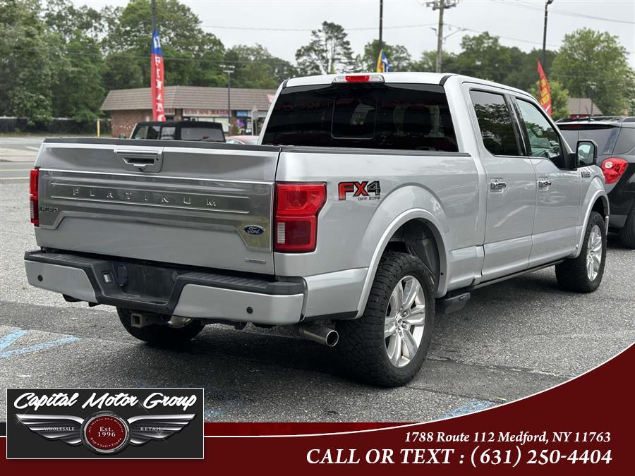 2018 Ford F-150 Platinum 4WD SuperCrew 5.5'' Box, available for sale in Medford, New York | Capital Motor Group Inc. Medford, New York 2018 Ford F-150 Platinum 4WD SuperCrew 5.5'' Box, available for sale in Medford, New York | Capital Motor Group Inc. Medford, New York