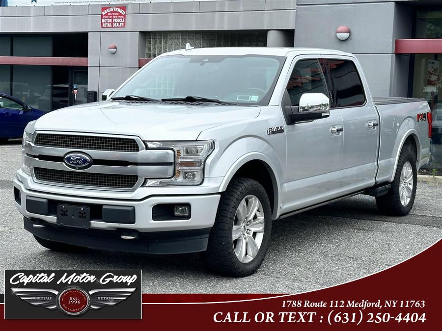 2018 Ford F-150 Platinum 4WD SuperCrew 5.5'' Box, available for sale in Medford, New York | Capital Motor Group Inc. Medford, New York 2018 Ford F-150 Platinum 4WD SuperCrew 5.5'' Box, available for sale in Medford, New York | Capital Motor Group Inc. Medford, New York