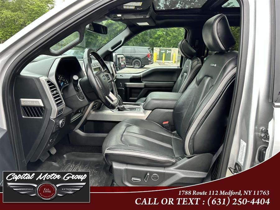 2018 Ford F-150 Platinum 4WD SuperCrew 5.5'' Box, available for sale in Medford, New York | Capital Motor Group Inc. Medford, New York 2018 Ford F-150 Platinum 4WD SuperCrew 5.5'' Box, available for sale in Medford, New York | Capital Motor Group Inc. Medford, New York
