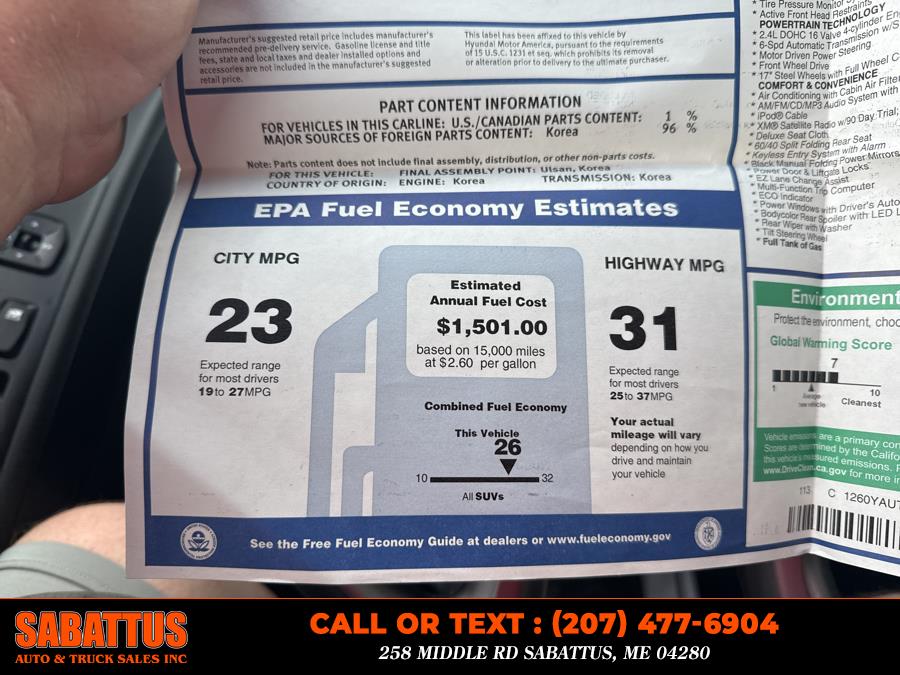 2010 Hyundai Tucson FWD 4dr I4 Auto GLS, available for sale in Sabattus, Maine | Sabattus Auto and Truck Sales Inc. Sabattus, Maine 2010 Hyundai Tucson FWD 4dr I4 Auto GLS, available for sale in Sabattus, Maine | Sabattus Auto and Truck Sales Inc. Sabattus, Maine