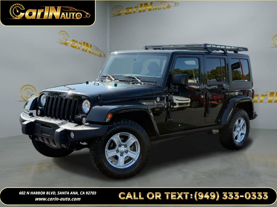 2016 Jeep Wrangler Unlimited 4WD 4dr Sahara, available for sale in Santa Ana, California | Carin Auto. Santa Ana, California 2016 Jeep Wrangler Unlimited 4WD 4dr Sahara, available for sale in Santa Ana, California | Carin Auto. Santa Ana, California