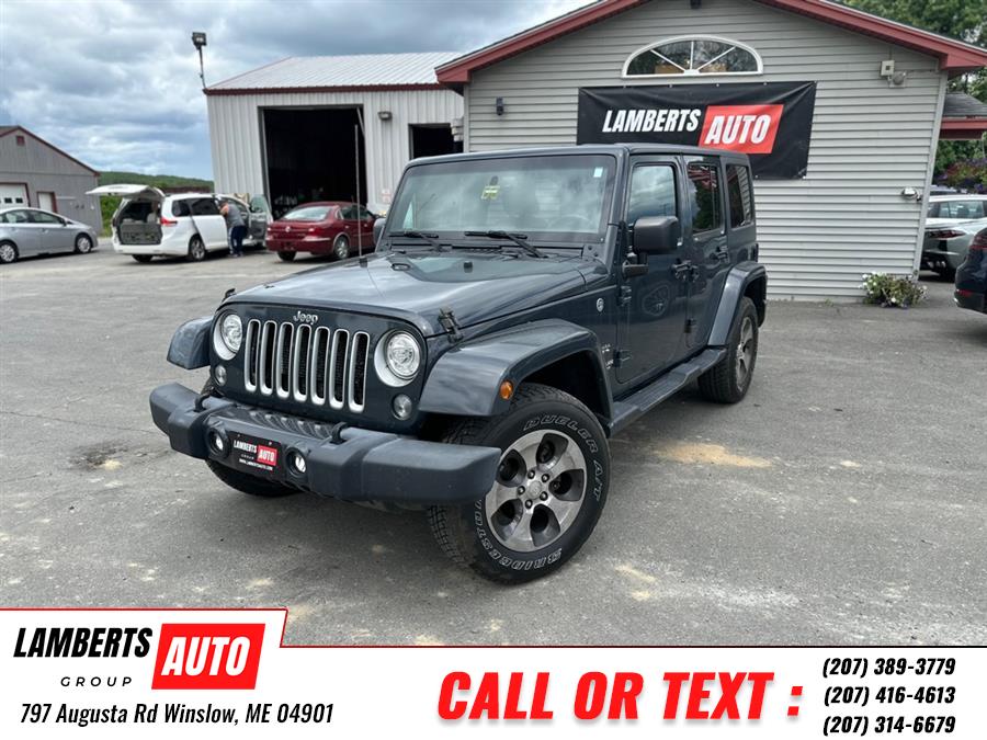 2017 Jeep Wrangler Unlimi SAHARA, available for sale in Winslow, Maine | Lamberts Auto Group LLC. Winslow, Maine 2017 Jeep Wrangler Unlimi SAHARA, available for sale in Winslow, Maine | Lamberts Auto Group LLC. Winslow, Maine