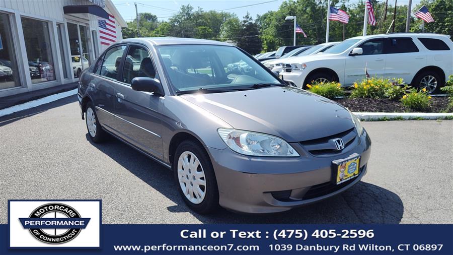 Used 2005 Honda Civic Sdn in Wilton, Connecticut | Performance Motor Cars Of Connecticut LLC. Wilton, Connecticut