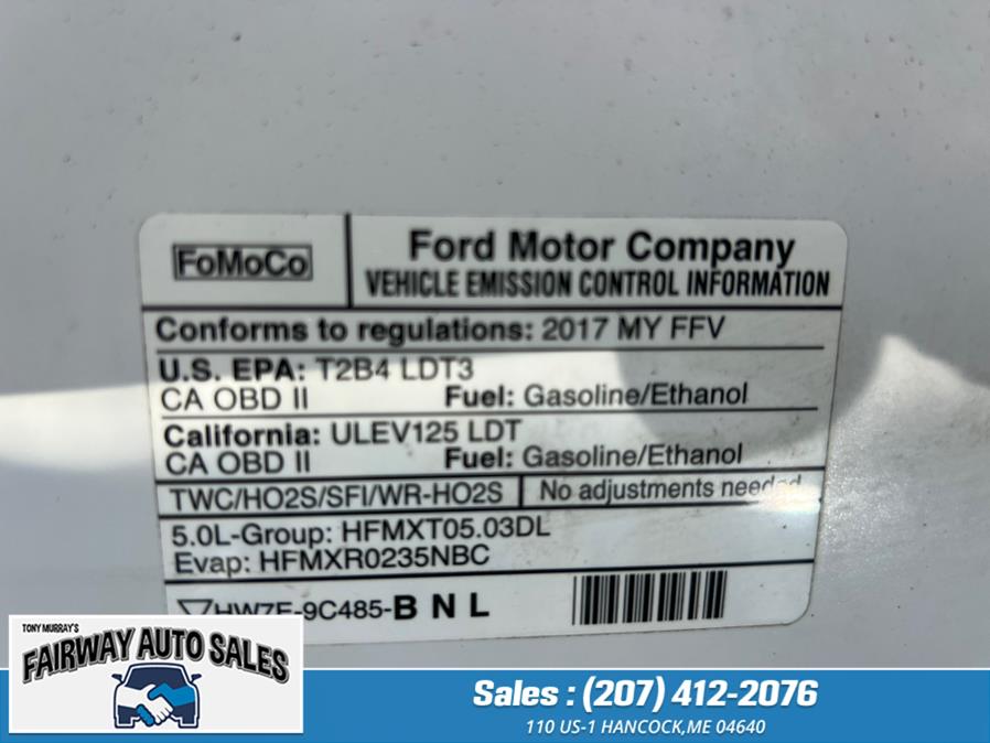 2017 Ford F-150 5.0L XLT XLT 4WD SuperCab 6.5'' Box, available for sale in Hancock, Maine | Fairway Auto Sales. Hancock, Maine 2017 Ford F-150 5.0L XLT XLT 4WD SuperCab 6.5'' Box, available for sale in Hancock, Maine | Fairway Auto Sales. Hancock, Maine