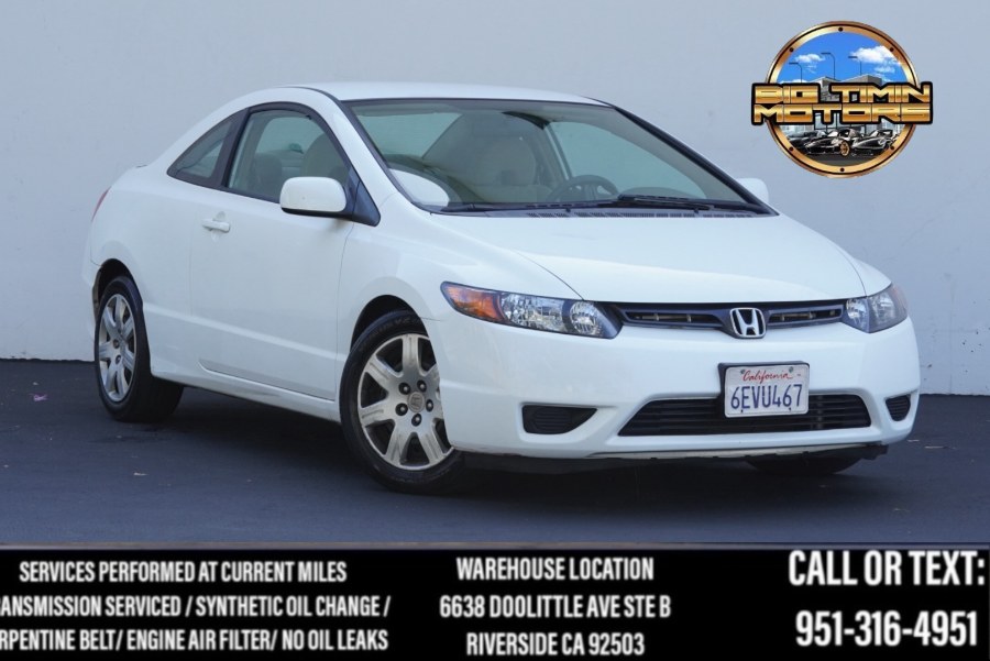 2008 Honda Civic Cpe LX (ONE OWNER) 2dr Auto, available for sale in Riverside, California | Big Timin Motors LLC. Riverside, California 2008 Honda Civic Cpe LX (ONE OWNER) 2dr Auto, available for sale in Riverside, California | Big Timin Motors LLC. Riverside, California