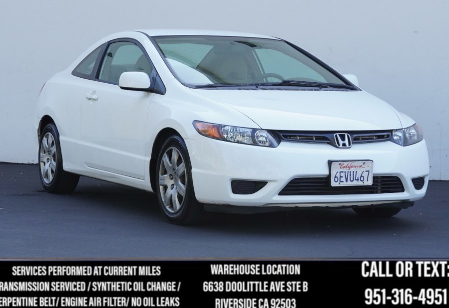 2008 Honda Civic Cpe LX (ONE OWNER) 2dr Auto, available for sale in Riverside, California | Big Timin Motors LLC. Riverside, California 2008 Honda Civic Cpe LX (ONE OWNER) 2dr Auto, available for sale in Riverside, California | Big Timin Motors LLC. Riverside, California